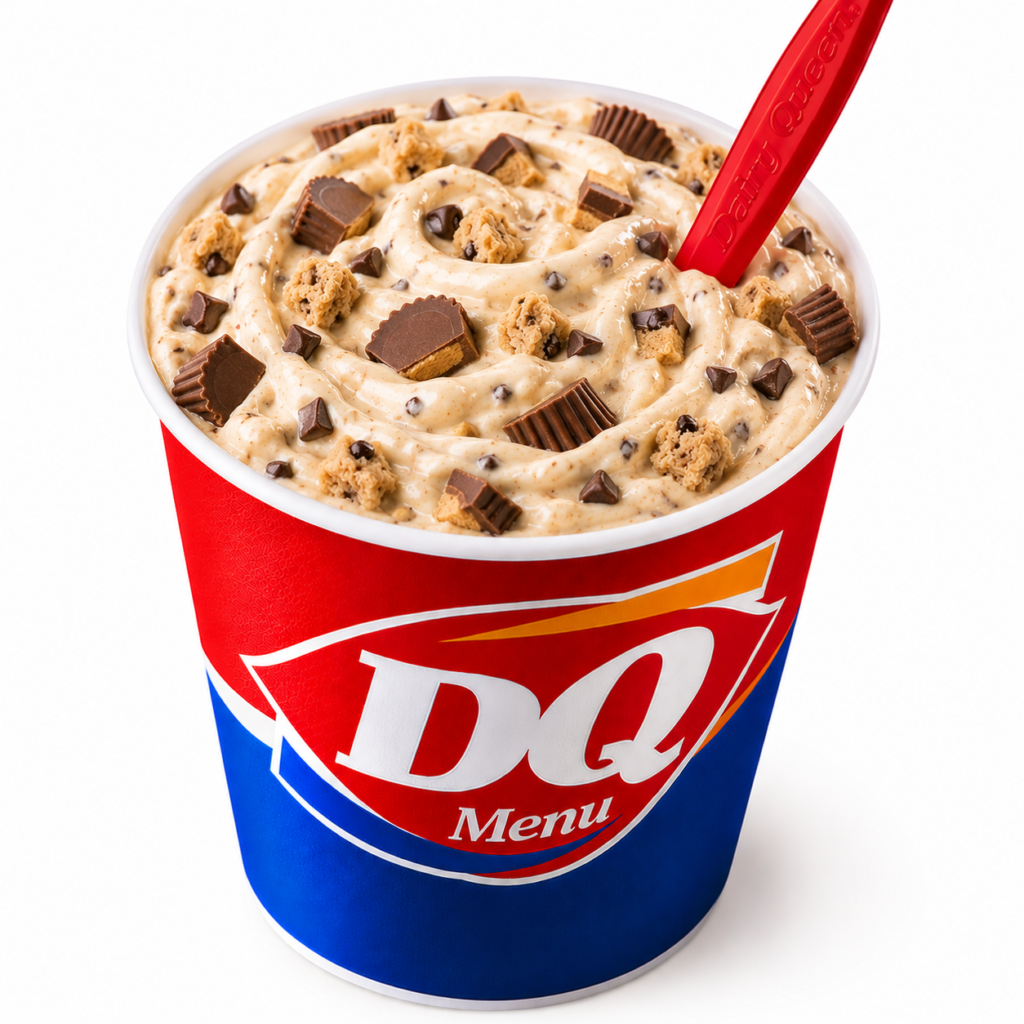 Reese's Pieces Cookie Dough Blizzard Treat