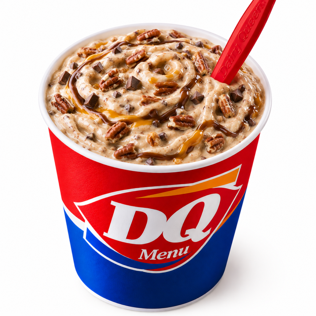 Turtle Pecan Cluster Blizzard Treat